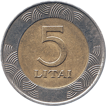 5 Литів (Litai) - 2009 - Литва