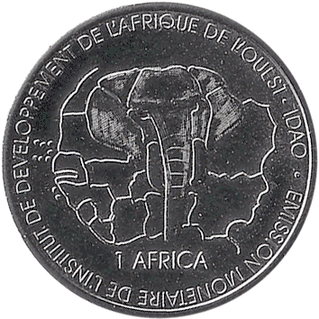 1500 Франків (Francs) (1 Африка - 1 Africa) - 2003 - Малі