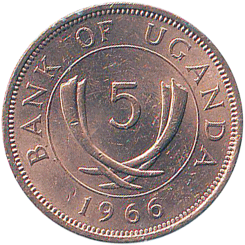 5 Центів (Cents) - 1966 - Уганда