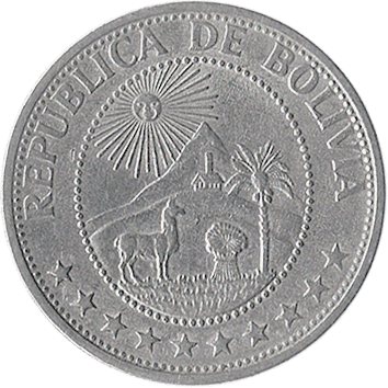 1 Песо Болівіано (Peso Boliviano) - 1968 - Болівія