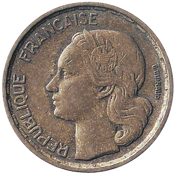 10 Франків (Francs) - 1953 - Франція