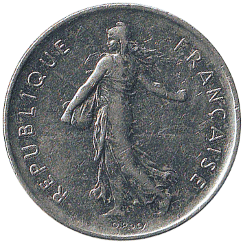 5 Франків (Francs) - 1973 - Франція
