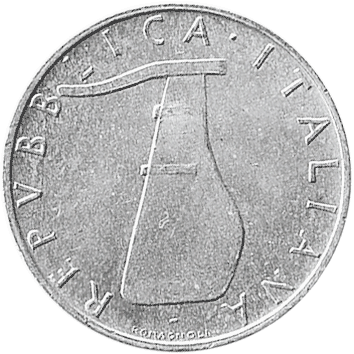 5 Лір (Lire) - 1974 - Італія