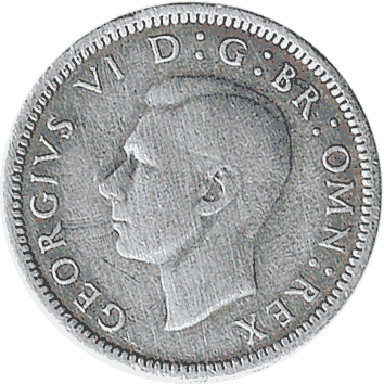 6 Пенсів (Pence) - 1943 - SIXPENCE - Велика Британія