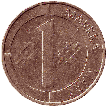 1 Марка (Markka) - 1993 - Фінляндія