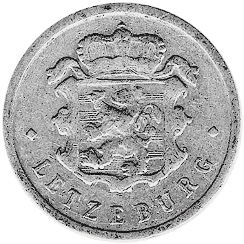 25 Сантимів (Centimes) - 1957 - Люксембург