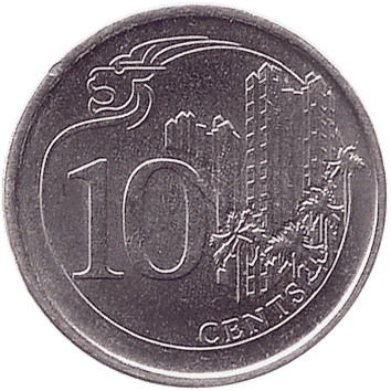 10 Центів (Cents) - 2013 - Сінгапур