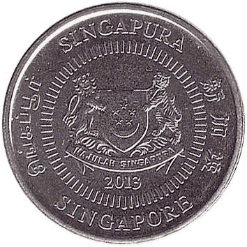 10 Центів (Cents) - 2013 - Сінгапур