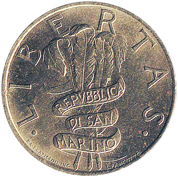 200 Лір (Lire) - 1995 - Сан-Марино