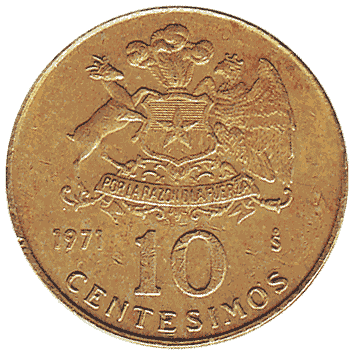10 Сентесимо - 1971 - Чилі
