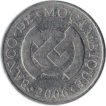 5 Метикалів (Meticais) - 2006 - Мозамбік