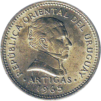 5 Песо (Pesos) - 1965 - Уругвай