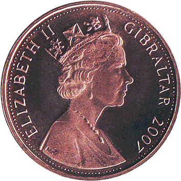 2 Пенси (Pence) - 2007 - Гібралтар - Diamond Wedding