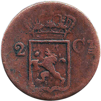 2 Цента (Cents) - 1838 - Нідерландська Ост-Індія - Суматра