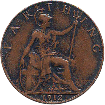 1 Фартинг (Farthing) - 1912 - Велика Британія