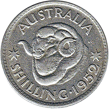 1 Шилінг (Shilling) - 1952 - Австралія