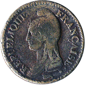 1 Десим (Decime) - L'An 7 (1798-1799 рр.) - Франція