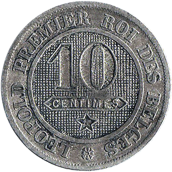 10 Сантимів (Centimes) - 1862 - Бельгія