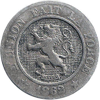 10 Сантимів (Centimes) - 1862 - Бельгія