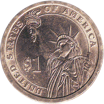 1 Долар (Dollar) - 2010 - США - президент Франклін Пірс
