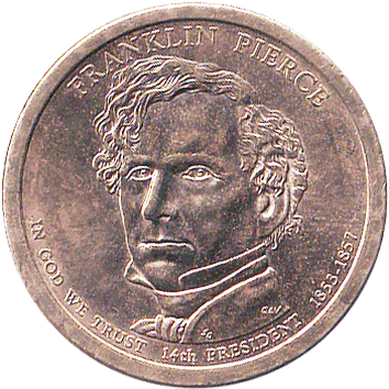 1 Долар (Dollar) - 2010 - США - президент Франклін Пірс