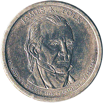1 Долар (Dollar) - 2009 - США - президент Джеймс Нокс Полк