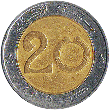 20 Динарів (Dinars) - 1993 - Алжир