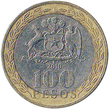 100 Песо (Pesos) - 2010 - Чилі