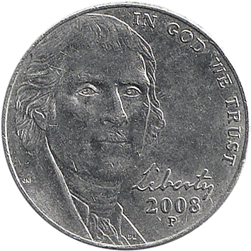5 Центів (Cents) ("нікель" - "nickel") - 2005 - Сполучені Штати Америки