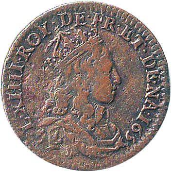 1 Ліард (Liard) - 1655 - Франція