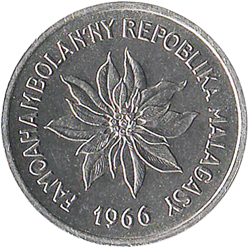 1 Іраймбіланья (Iraimbilanja) (1 Франк – 1 Franc) - 1966 - Мадагаскар