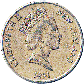 монета Нової Зеландії: 1 Долар (Dollar) – 1991