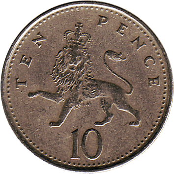 10 Пенсів (Pence) - 1992 - Велика Британія