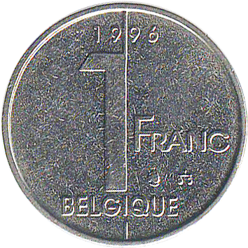 1 Франк (Franc) - 1996 - Бельгія