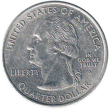 25 Центів (Cents) ("квотер" - "quarter") - 2003 (квотер: Арканзас) - США