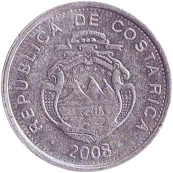 10 Колонів (Colones) - 2008 - Коста-Ріка