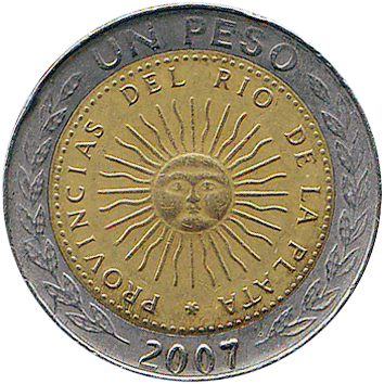 1 Песо (Peso) - 2007 - Аргентина