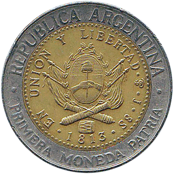 1 Песо (Peso) - 2007 - Аргентина