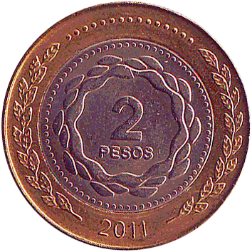 2 Песо (Pesos) - 2011 - Аргентина
