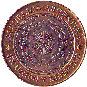 2 Песо (Pesos) - 2011 - Аргентина