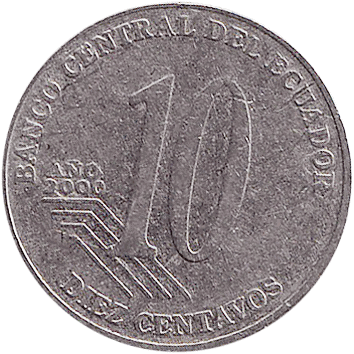 10 Сентаво (Centavos) - 2000 - Еквадор