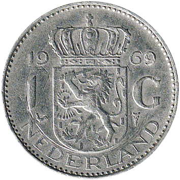 1 Гульден (Gulden) - 1969 - Нідерланди