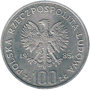 100 Злотих (Zlotych) - 1985 - Польща