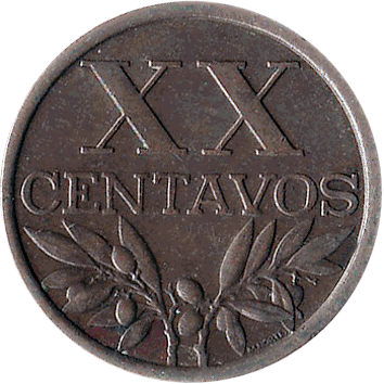20 Сентаво (Centavos) - 1968 - Португалія