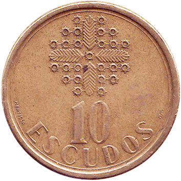 10 Ескудо (Escudos) - 1990 - Португалія