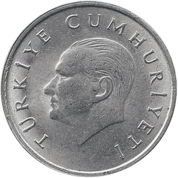 25 000 Лір (Lira) (тур. "Bin Lira" – "Тисяча лір") - 1997 - Туреччина