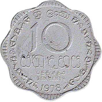 10 Центів (Cents) - 1978 - Шрі-Ланка