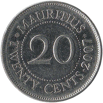 20 Центів (Cents) - 2007 - Маврикій