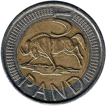 5 рандів (Rand) - 2013 - ПАР