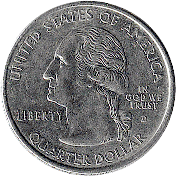 25 Центів (Cents) ("квотер" – "quarter") - 2000 - США (штат Південна Кароліна)